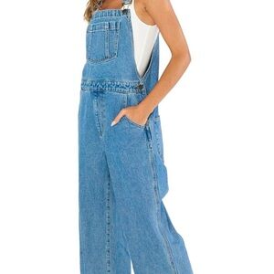 Women's Blue Denim Overalls